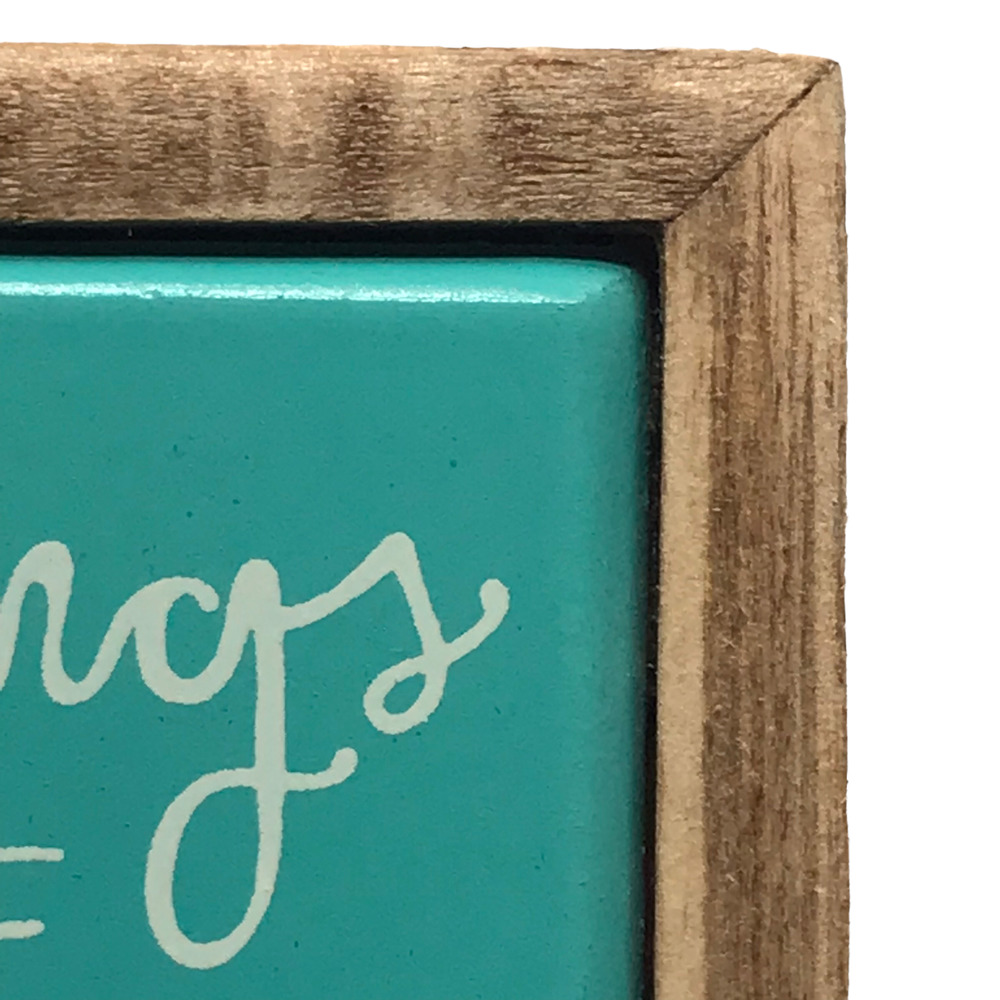 Box Sign Best Things Are Dogs And The Ocean NEW - Picture 4 of 4